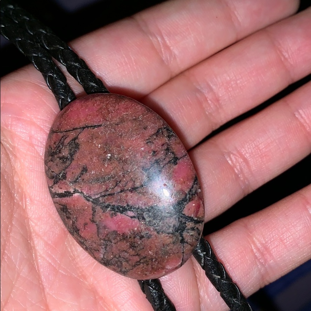 Leather vintage cowboy BOLO tie